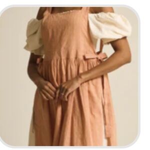 Nothing fits but textured apron dress